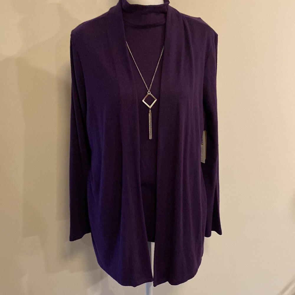 CHICO’S sweater two pics set elegant and beautiful cardigan and blouse size S